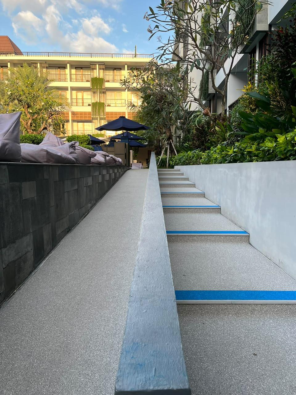 Outdoor Stairs Bali Dynasty Hotel